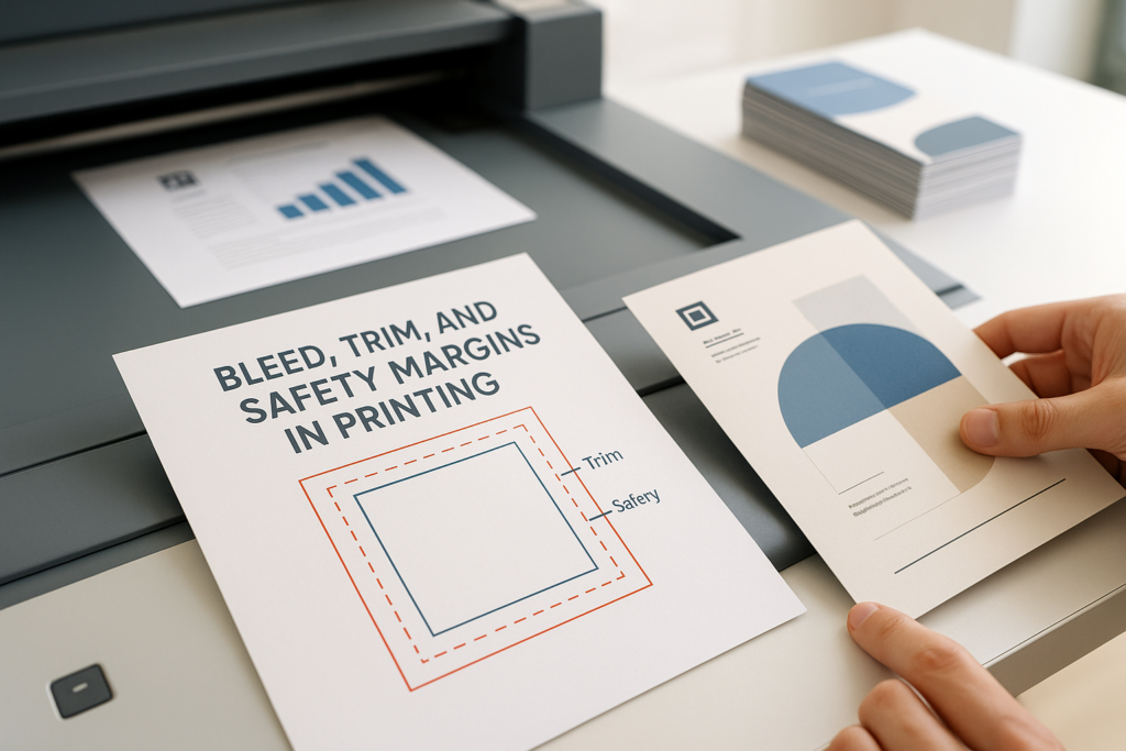 Bleed, Trim, and Safety Margins in Printing