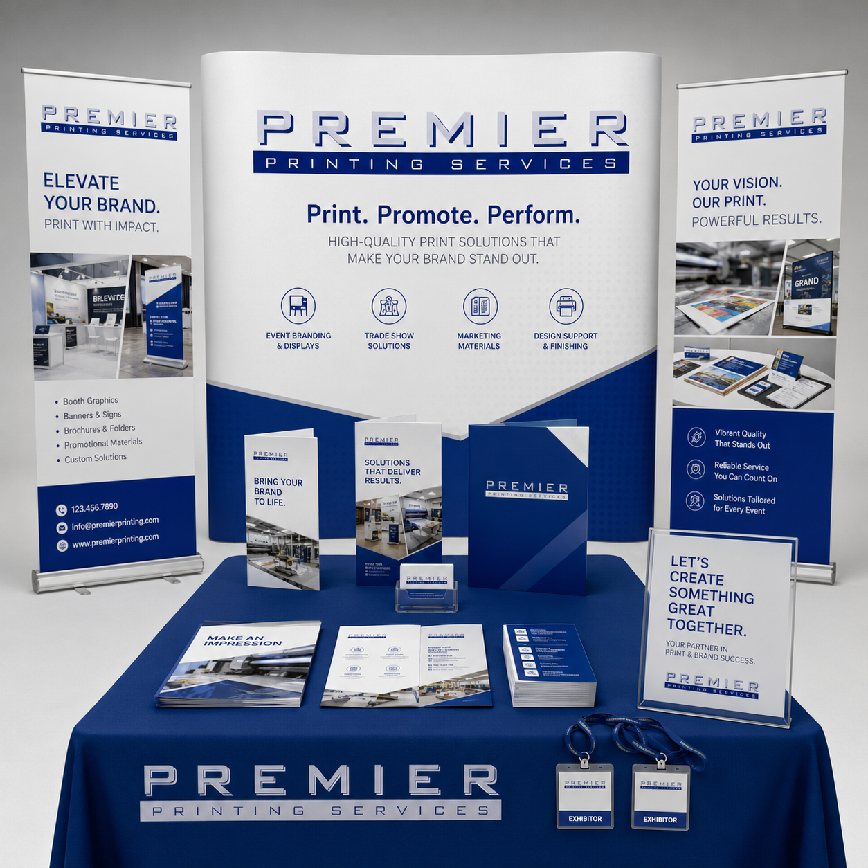 Event and Trade Show Materials printing example from Premier Printing Services